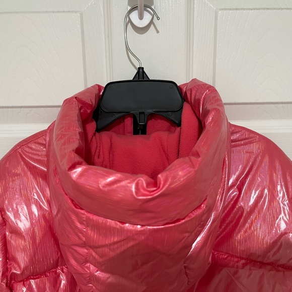 All In Motion Target Girls Iridescent Pink Warmest Puffer Jacket Size XL(14) NEW - Picture 12 of 16